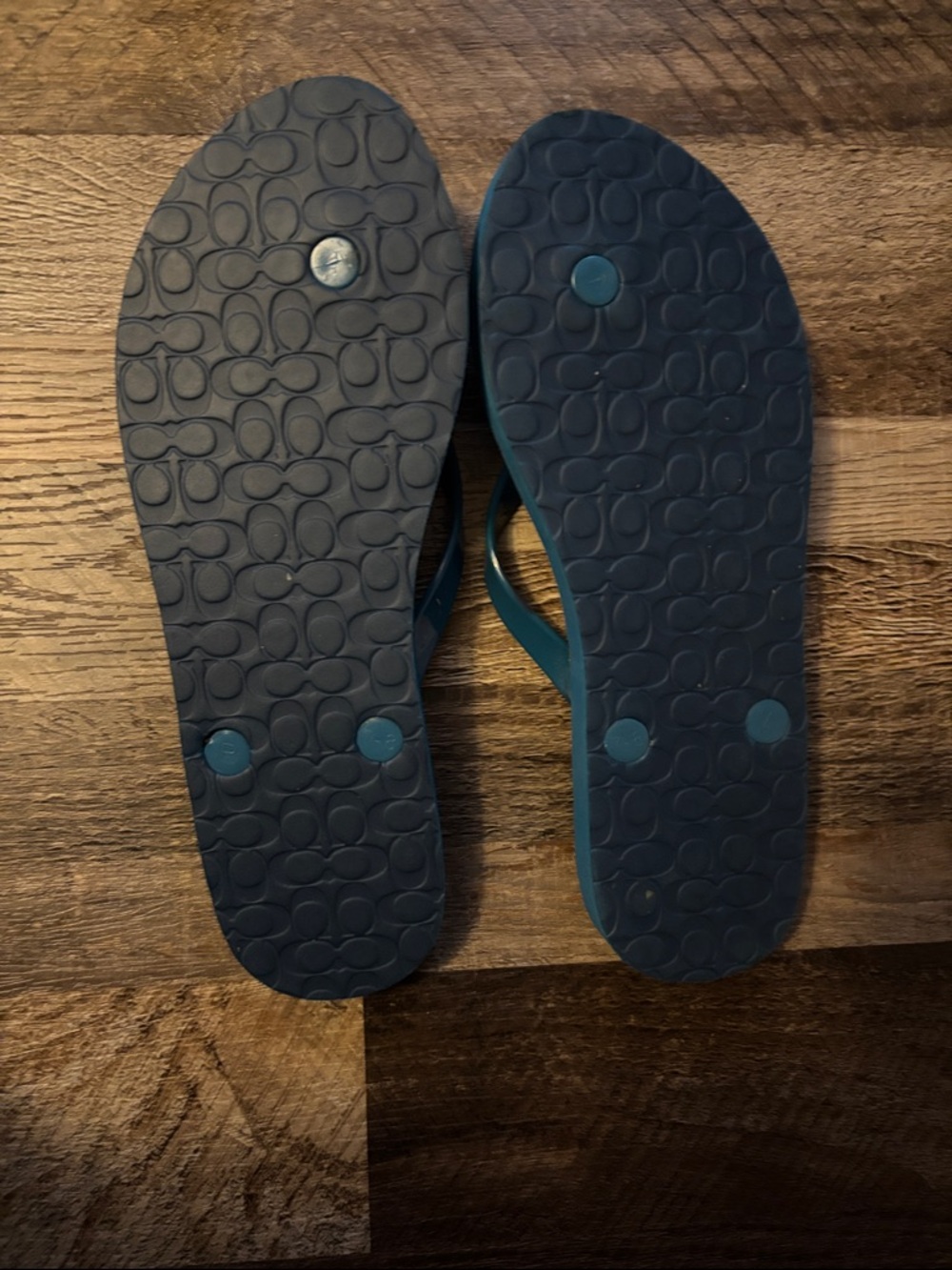 Coach Blue Star-Embellished Flip Flops - Picture 3 of 3